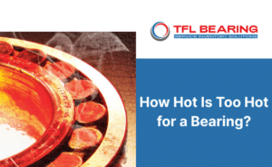 How hot is too hot for a bearing article hero image with overheated bearing visual